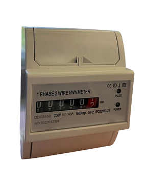 Лічильник електроенергії DDS8558 на DIN-рейку (однофазний, однотарифний)
