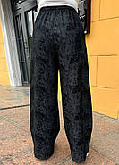 Жіночі вільні штани з поясом на резинці (р.46-48,50-52,54-56,58-60) трикотаж варенка Туреччина, фото 5