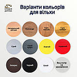 Барний Стілець Мілан для балконів барів кав'ярень з дерева Вільха власне виробництво 75см червоний, фото 5