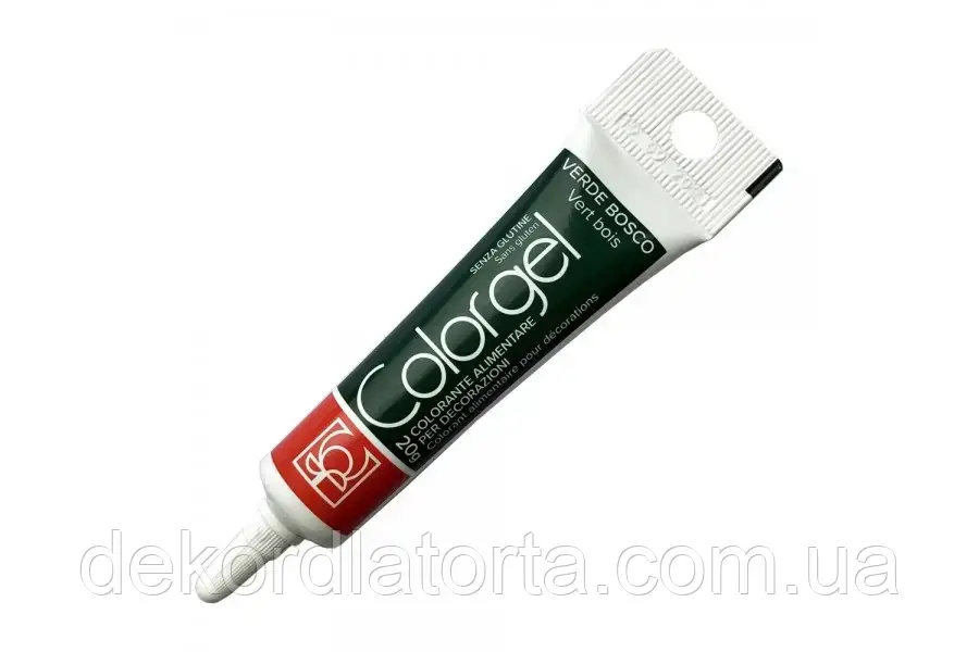 Барвник гелевий Modecor темно зелений (Verde bosco) 20 гр