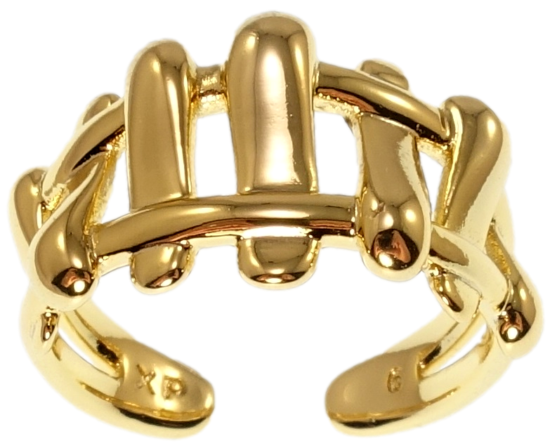 Каблучка Xuping QQMM Позолота 14K "Декоративний орнамент" р.18-19