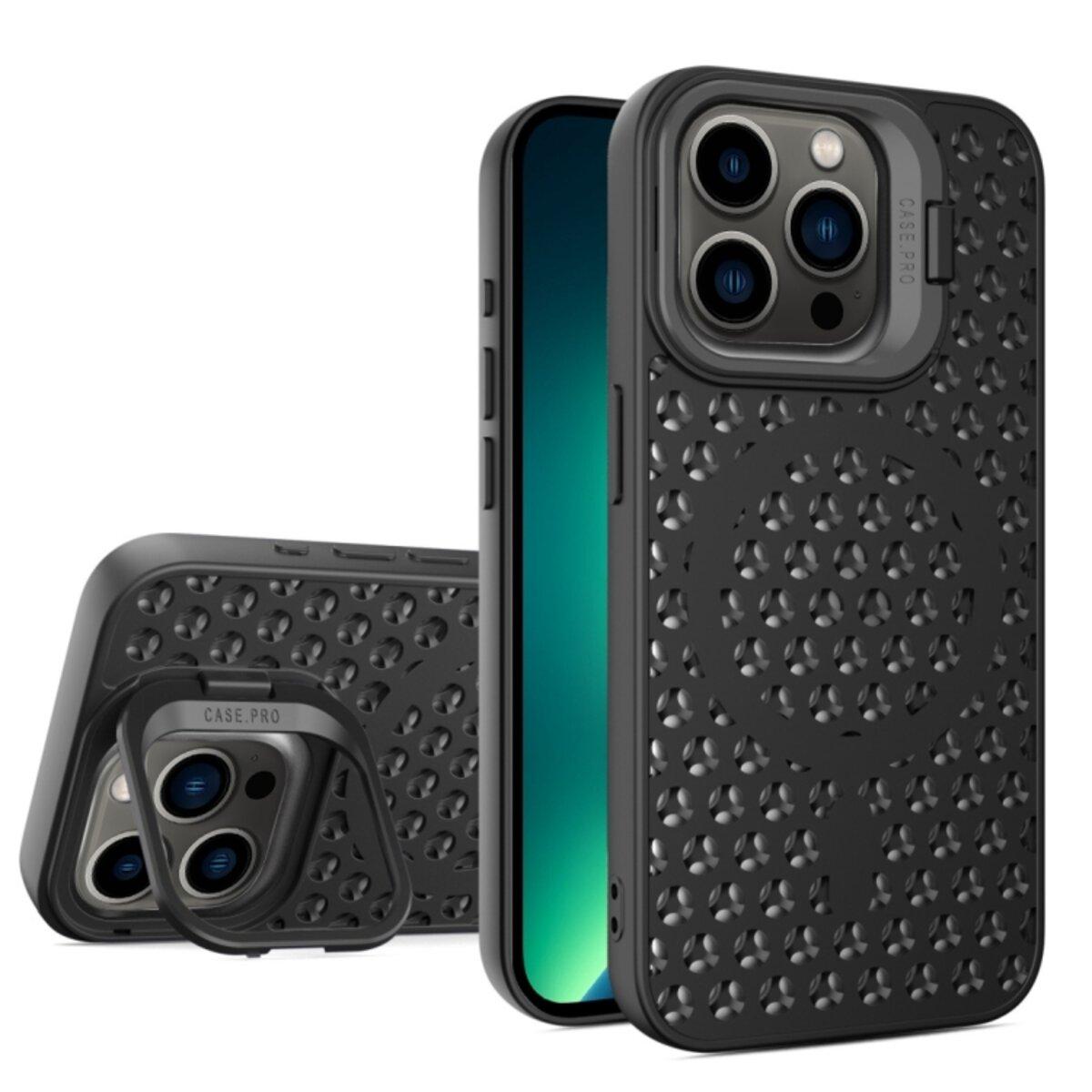 Чохол Cosmic Grater Stand для iPhone 13 Pro Max Black, фото 1
