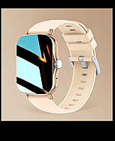 Золотистий смарт-годиник "GOLD ROSE" для жінок, повний сенсорний екран, Bluetooth-дзвінки, водозахист (від бризок).