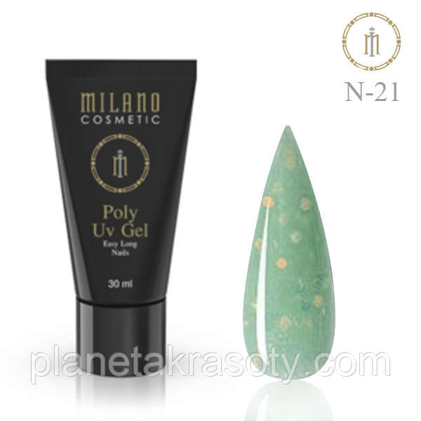 Акрил, гель (Poly Shimmer) Milano N-21 30 мл, фото 1