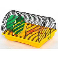 Клітка для гризунів "Бунгало-1" фарба, колір мікс, 330*230*200 мм (*)