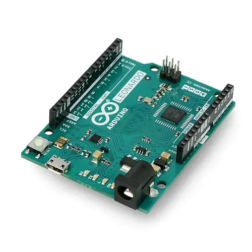 Плата Arduino Leonardo-A000057 с микроконтроллером ATmega32u4 с 20 ...