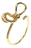Каблучка Xuping QQMM Позолота 14K "Бант" р.16-17, фото 3