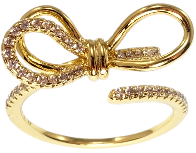 Каблучка Xuping QQMM Позолота 14K "Бант" р.16-17