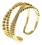 Каблучка Xuping QQMM Позолота 14K "Інкрустація цирконієм" р.16-17, фото 3