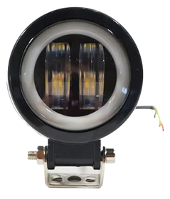 Дополнительная светодиодная фара 20 Вт круглая с ДХО Четкая граница