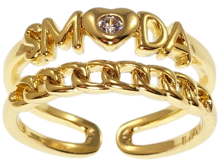 Каблучка Xuping QQMM Позолота 14K "Smoda" р.16-17