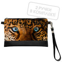 Клатч через плече Леопард 25x15 см (KL_14S057_BL)
