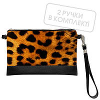 Клатч через плече Леопардове забарвлення 25x15 см (KL_14S081_BL)