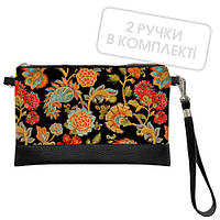 Клатч через плече Квіти 25x15 см (KL_15NGETN029_BL)