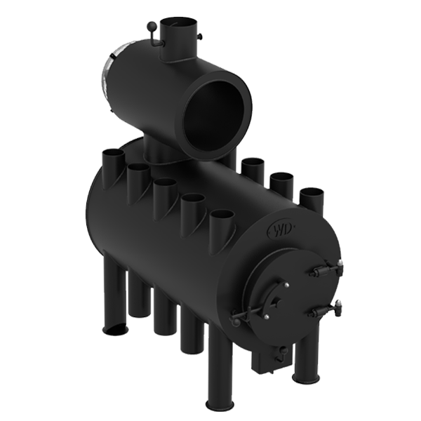 Булер'ян з теплообмінником типу "Тор" Тип 02 Тип 02 до 200 м² Widzew "Турбо" 23 кВт 460х760х1055 мм