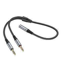 Audio Splitter  Hoco UPA21 2-in-1 3.5 female to 2 male