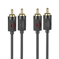 Aux Hoco UPA29 dual RCA to dual RCA 1.5m Цвет Черный