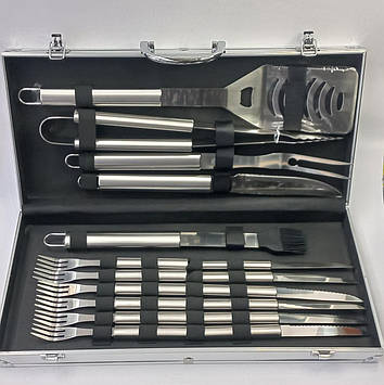 Набір для барбекю в алюмінієвому кейсі GA Dynasty 12082 18 предметів