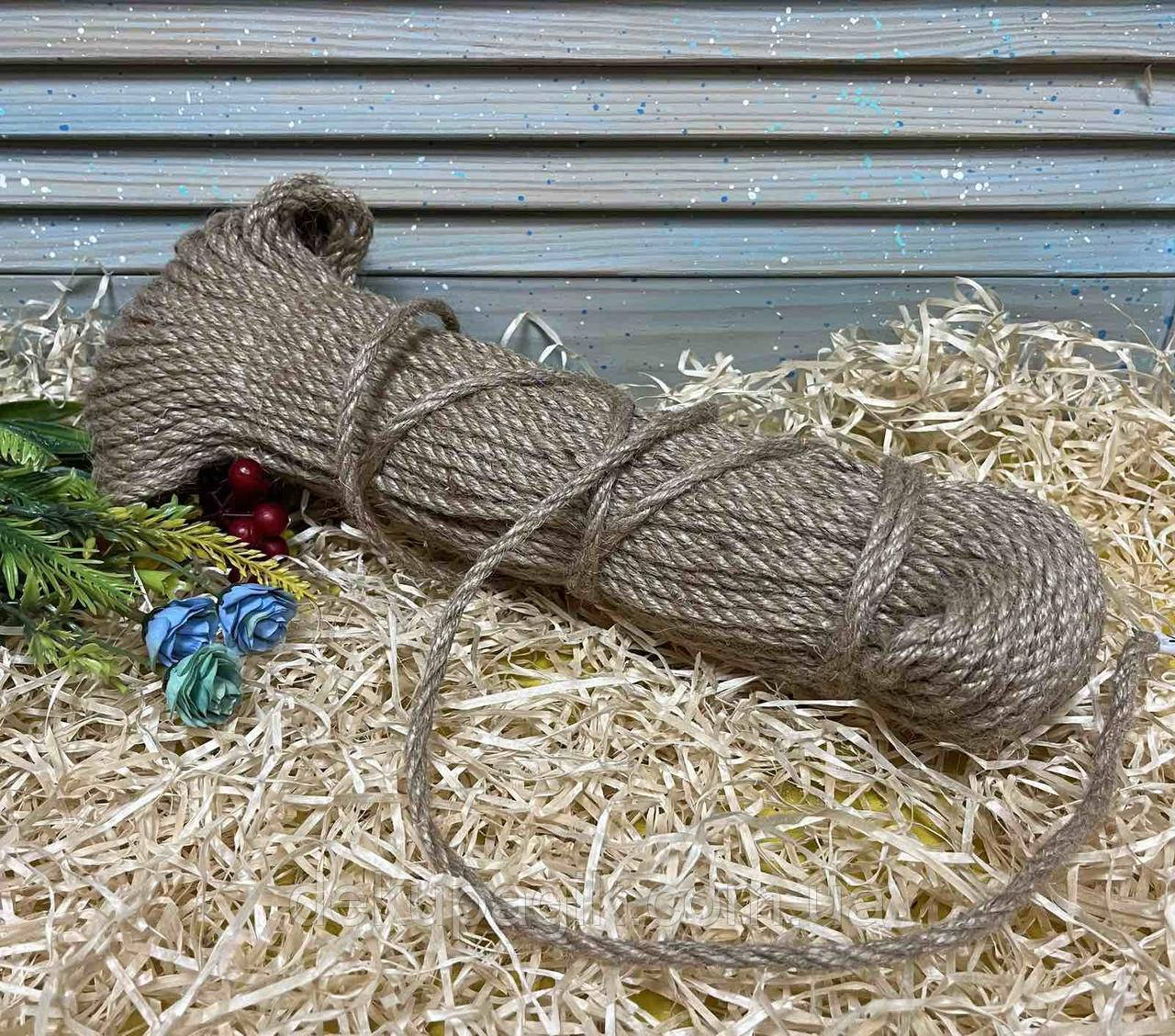 Канат, шнур джутовий 6мм, фото 1