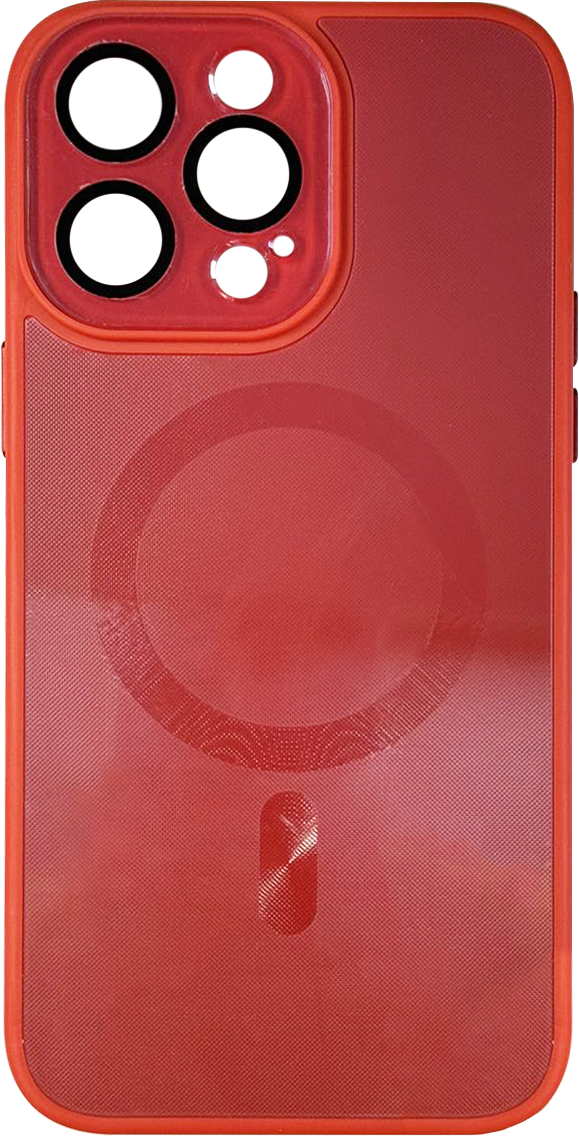 Накладка iPhone 14 Pro Max red Sapphire Glass MagSafe