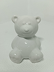 Скарбничка біла керамічна Ведмедик міні 10 см