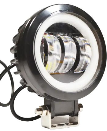 Дополнительная светодиодная фара 30 Вт круглая с ДХО Clear Light Shadow Frame, фото 1