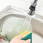 Насадка-аератор на кран, 2 режими, поворотна на 360°, Water Saver / Насадка на кран / Аератор для змішувача, фото 5