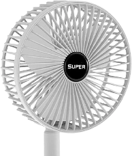 Портативний настільний мінівентилятор із вбудованим акумулятором Білий, фото 4