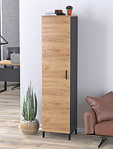 Шафа офісна LT-450-1900 антрацит ТМ Loft design, фото 3