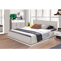 Двоспальне ліжко Франческа з рамкою кашемір/кашемір/білий 1830х2050х800 Модерн