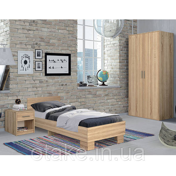 Спальня Теннессі з ліжком 0,8/0,9 Модерн, фото 1