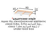 Спальня Теннессі з ліжком 0,8/0,9 Модерн, фото 6