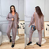 Жіночий вельветовий костюм батал новинка 2024, фото 3