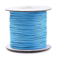 Шнур для рукоділля Finding Вощений нейлон 1 мм Блакитний Котушка 77 м