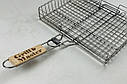 Грати для гриля з нержавіючої сталі посилена, маленька (30х25) GrillMaster, фото 3