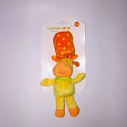 Плюшева підвіска-дитяче брязкальце Корівка, CY-016