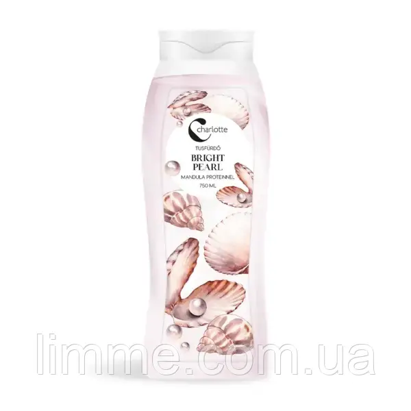 Гель для душу Charlotte Bright Pearl з білком мигдалю 750 мл