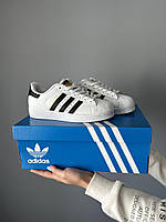 Мужские Кроссовки Adidas  Superstar White/black чоловічі кросівки Adidas