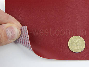 Відріз 1м, Кожзам Skaden (темно-червоний 3096) для медичного призначення ширина 1.45 м (Польща)