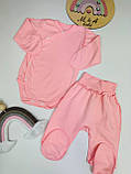 Комплект для новонароджених: боді + повзунці з інтерлоку, фото 2