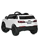 Дитячий електромобіль джип Audi Q7 білий на акумуляторі + пульт, фото 7