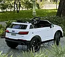 Дитячий електромобіль джип Audi Q7 білий на акумуляторі + пульт, фото 2