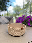 Кошик для фруктів плетений 22х9см, фото 2