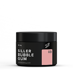 Гель для нарощування та дизайну нігтів Siller Bubble Gum Gel №03, 15 мл