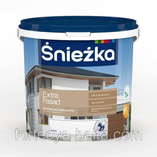 Фарба водоемульсійна "Снєжка Екстра Фасад" 7кг (5л), фото 1