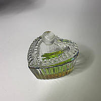 Стаканчик скляний з кришкою сердечко для мономеру, хни змішування фарб