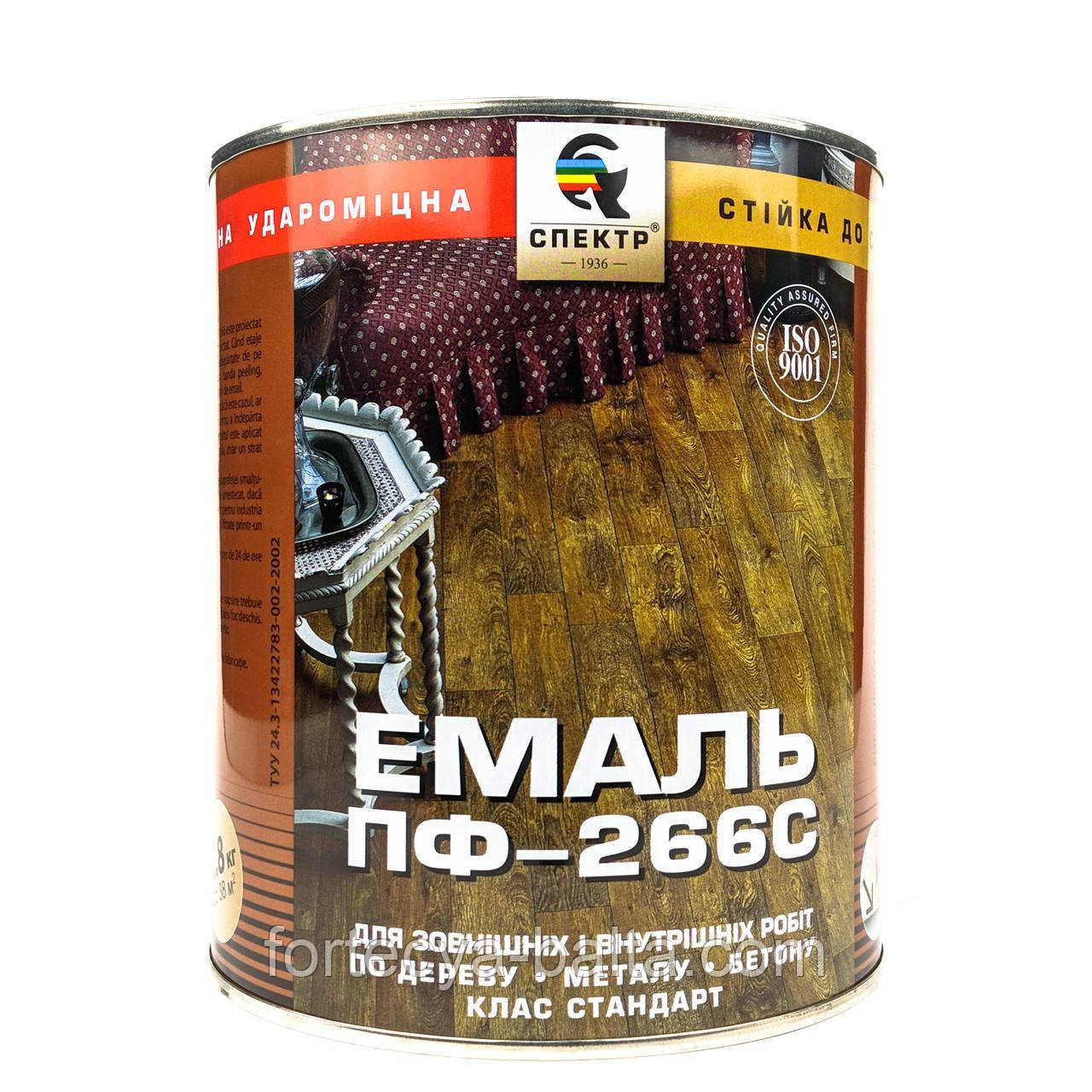 Емаль СПЕКТР ПФ-266 жовто-коричнева 2,8 кг