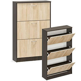 Тумба для взуття 60 3х дверна Венге/Самоа