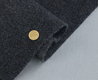 Відріз 1м, Карпет автомобільний Dark Grey рулонний, темно-сірий, товщина 5мм, щільність 450г/м2, ширина 180см