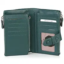 Гаманець жіночий шкіряний VERMARI 3998 LAKE BLUE, фото 4